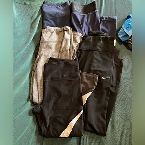 5 pair bundle workout leggings 4 nike 1 jockey
